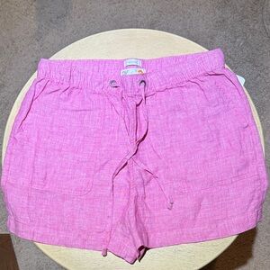 NEW C&C California Pink Linen Shorts- Large